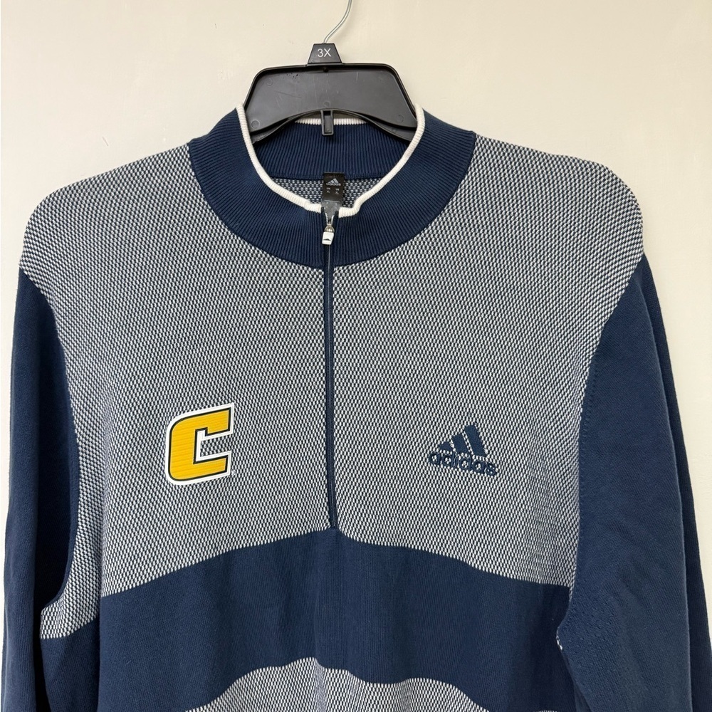 Adidas Men's Navy and Gray Sweater Size XL - Picture 2 of 4